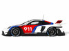 2023 Porsche 911 992 GT3 R Rennsport White with Black Top and Red and Blue Graphics 1/18 Model Car GT Spirit GT495