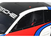 2023 Porsche 911 992 GT3 R Rennsport White with Black Top and Red and Blue Graphics 1/18 Model Car GT Spirit GT495