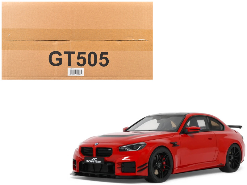 2023 AC Schnitzer ACS2 Sport BMW M2 Toronto Red with Black Top 1/18 Model Car GT Spirit GT505