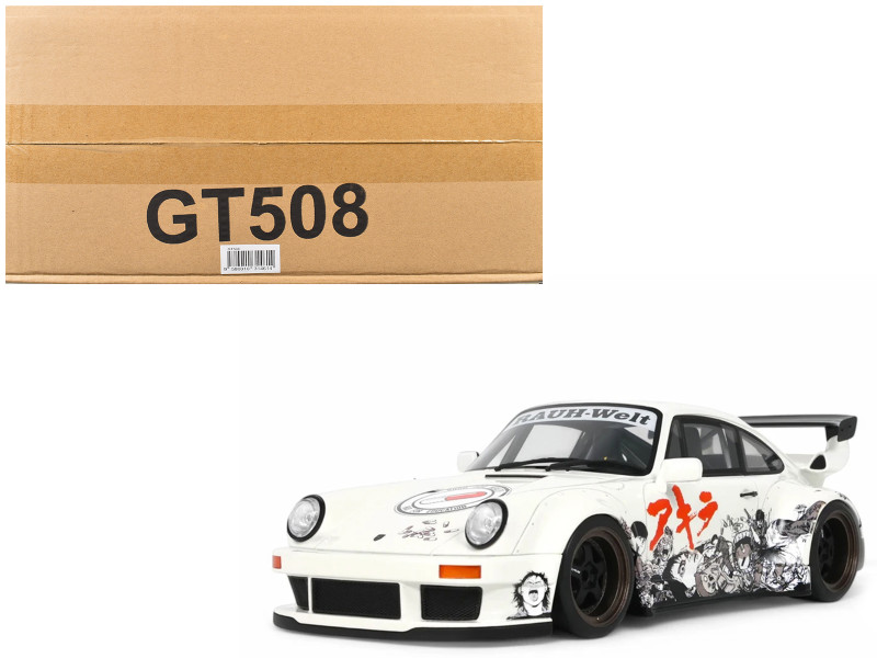 2024 RWB Akira White with Graphics Akira 1988 Movie 1/18 Model Car GT Spirit GT508