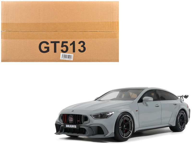 2024 Brabus Rocket 1000 Nardo Gray with Black Top 1/18 Model Car GT Spirit GT513