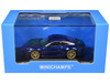 2025 Porsche 911 992 2 GT3 Touring Blue Metallic Limited Edition to 240 pieces Worldwide 1/64 Diecast Model Car Minichamps MC640064235