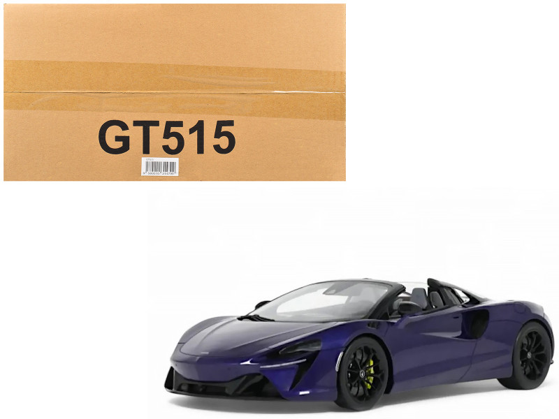2024 McLaren Artura Spider Lantana Purple Metallic 1/18 Model Car GT Spirit GT515