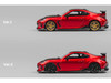 Subaru BRZ Varis Arising 1 RHD Right Hand Drive Red Metallic with Carbon Hood and Top and Extra Wheels 1/64 Diecast Model Car CM Model CM64-BRZ-07