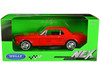 1964 1/2 Ford Mustang Coupe Hard Top Red 1/24 1/27 Diecast Model Car Welly 22451