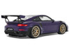 2021 Porsche 911 991.2 GT2 RS Ultraviolet Metallic with Carbon Stripes 1/18 Model Car GT Spirit GT926