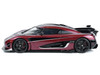 2017 Koenigsegg Agera RS Deep Red Metallic with Black Stripes 1/18 Model Car GT Spirit GT931