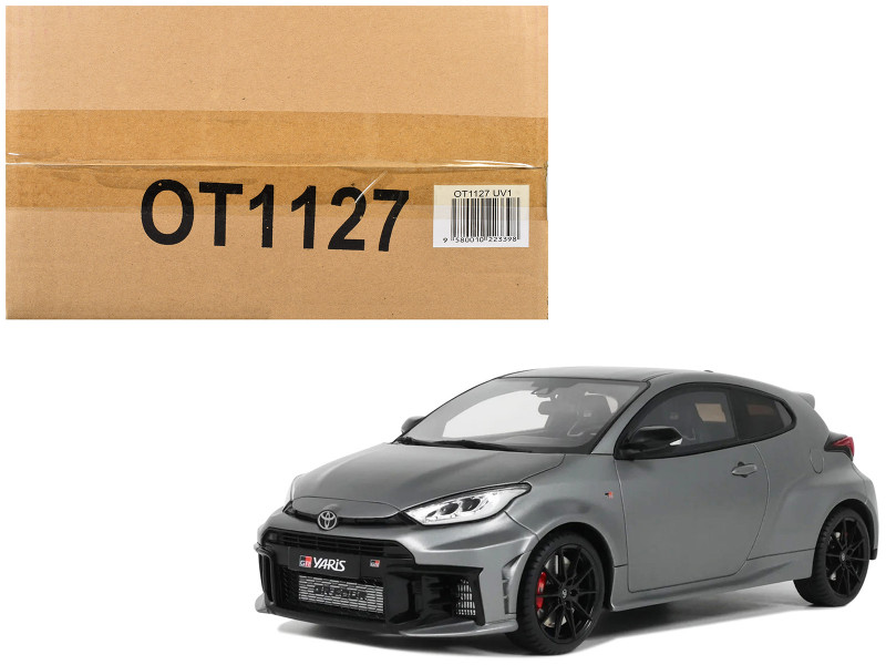 2024 Toyota GR Yaris Precious Metal Gray Metallic Limited Edition to 999 pieces Worldwide 1/18 Model Car Otto Mobile OT1127