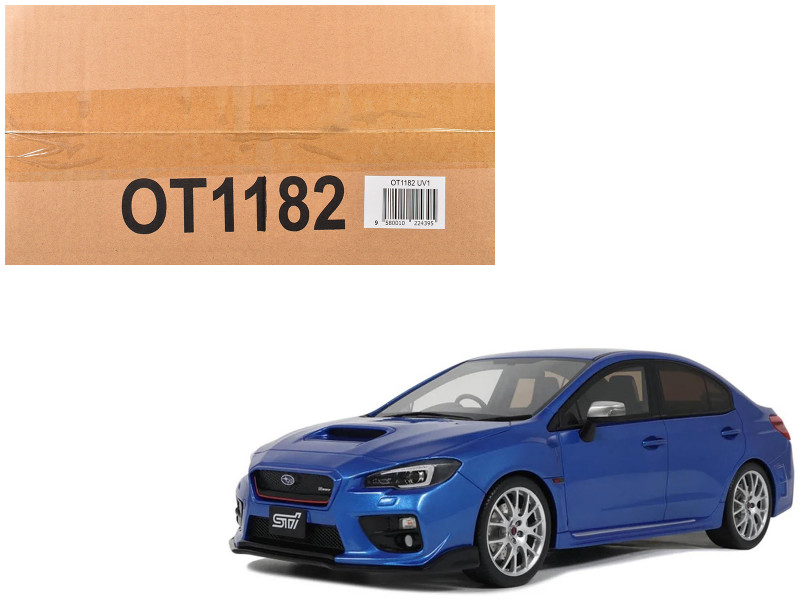 2015 Subaru WRX Sti S207 RHD Right Hand Drive Blue Pearl Metallic Limited Edition to 2000 pieces Worldwide 1/18 Model Car Otto Mobile OT1182