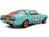1967 Shelby GT500 #4 Gulf Racing Tribute Light Blue with Orange Stripes 1/18 Diecast Model Car Solido S1802911
