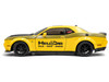 2023 Dodge Challenger SRT Hellcat Redeye Widebody Taxi NYC Hellcab Yellow with Black Hood and Graphics 1/18 Diecast Model Car Solido S1805716