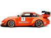 2020 RWB Bodykit #7 Jagermeister Orange with Graphics 1/18 Diecast Model Car Solido S1808506