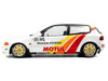 1991 Honda Civic EG6 RHD Right Hand Drive Mugen Racing White with Stripes 1/18 Diecast Model Car Solido S1810404