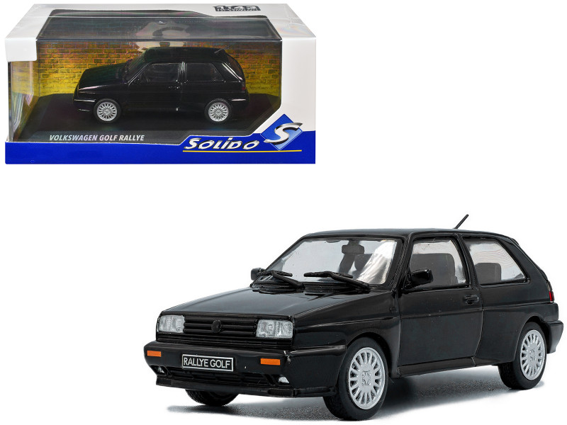 1989 Volkswagen Golf Rallye G60 Black 1/43 Diecast Model Car Solido S4311303