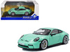 2023 Porsche 911 992 GT3 Touring Mint Green 1/43 Diecast Model Car Solido S4316503