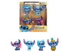 Set of 4 Diecast Figures Disney's Stitch Wave #3 Metalfigs Series Diecast Models Jada 37316