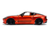 2023 Nissan Z Orange Metallic with Carbon Hood and Black Top JDM Tuners Series 1/24 Diecast Model Car Jada 37490
