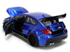 2016 Subaru WRX STI Widebody Blue Metallic JDM Tuners Series 1/24 Diecast Model Car Jada 37491