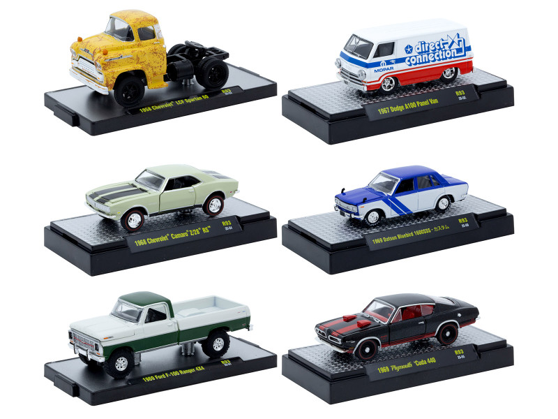 Auto-Thentics 6 piece Set Release 110 IN DISPLAY CASES Limited