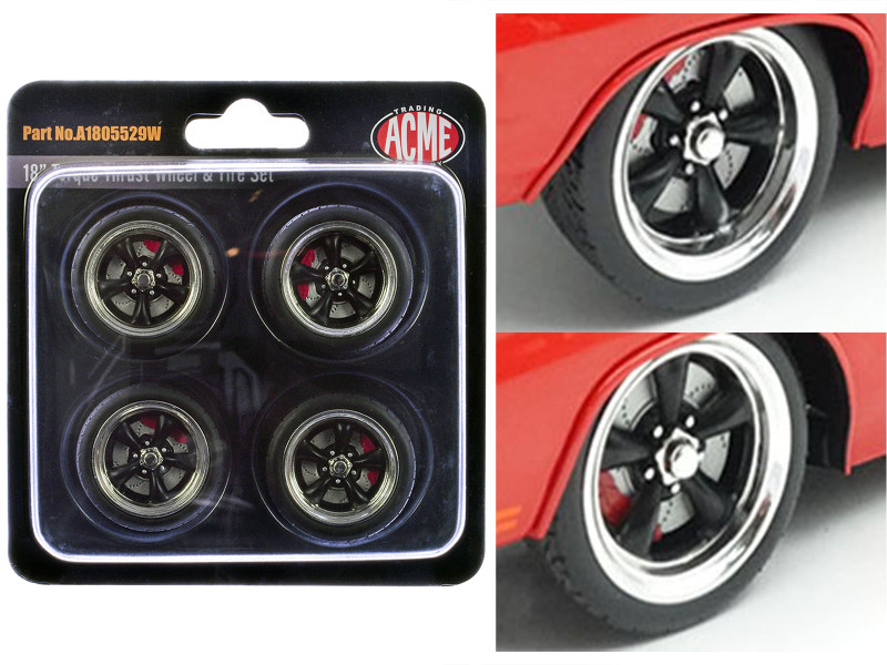 Torque Thrust" 18 Wheel and Tire Set of 4 pieces for 1/18 Scale Models ACME A1805529W
