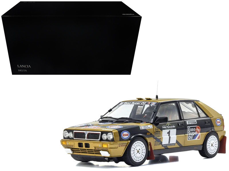 Lancia Delta HF 4WD #1 Fabrizio Tabaton - Luciano Tedeschini Winner Rally Piancavallo 1987 1/18 Diecast Model Car Kyosho KS08960D