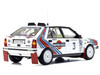 Lancia Delta HF 4WD #3 Juha Kankkunen - Juha Piironen Martini Racing Winner Olympus Rally 1987 1/18 Diecast Model Car Kyosho KS08960E