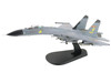 Shenyang J-11A Fighter Aircraft 40547 Golden Helmet 2014 People's Liberation Army Air Force with 1/8 Scale Golden Helmet Air Power Series 1/72 Diecast Model Hobby Master HA6023