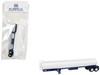 Tanker Trailer White and Blue 1/87 HO Scale Plastic Model HO Logistics HL-306