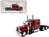 Peterbilt 389 Truck Tractor with Sleeper Cab Red Metallic 1/87 HO Scale Plastic Model Car HO Logistics HL-38901