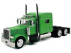 Peterbilt 389 Truck Tractor with Sleeper Cab Lime Green 1/87 HO Scale Plastic Model Car HO Logistics HL-38904