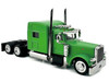 Peterbilt 389 Truck Tractor with Sleeper Cab Lime Green 1/87 HO Scale Plastic Model Car HO Logistics HL-38904