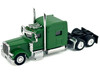Peterbilt 389 Truck Tractor with Sleeper Cab Green 1/87 HO Scale Plastic Model Car HO Logistics HL-38905