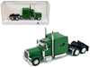 Peterbilt 389 Truck Tractor with Sleeper Cab Green 1/87 HO Scale Plastic Model Car HO Logistics HL-38905