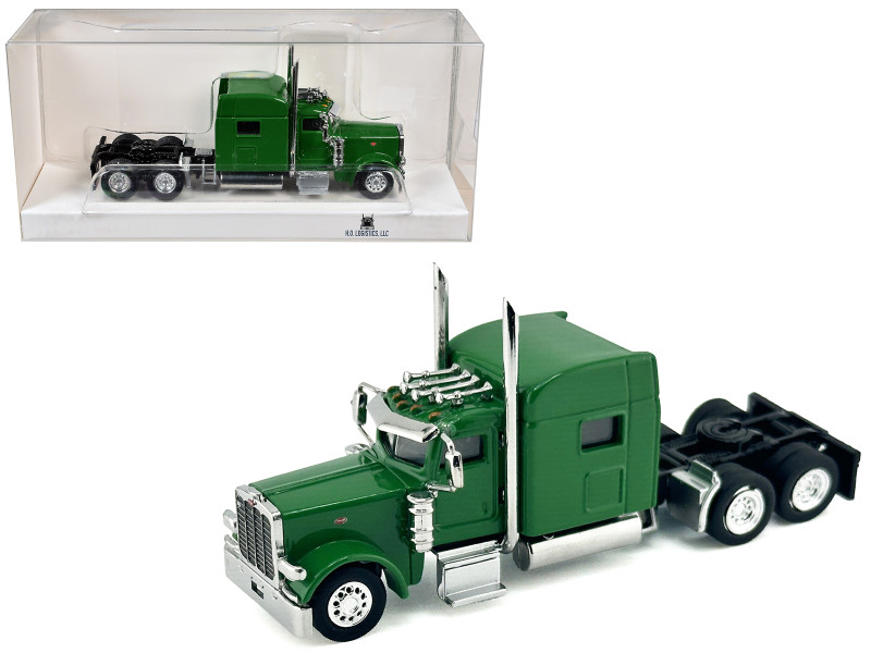 Peterbilt 389 Truck Tractor with Sleeper Cab Green 1/87 HO Scale Plastic Model Car HO Logistics HL-38905