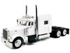Peterbilt 389 Truck Tractor with Sleeper Cab White 1/87 HO Scale Plastic Model Car HO Logistics HL-38907