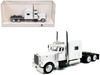 Peterbilt 389 Truck Tractor with Sleeper Cab White 1/87 HO Scale Plastic Model Car HO Logistics HL-38907