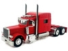 Peterbilt 389 Truck Tractor with Sleeper Cab Red 1/87 HO Scale Plastic Model Car HO Logistics HL-38908