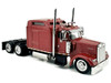 Kenworth W900L Truck Tractor with Sleeper Cab Red Metallic 1/87 HO Scale Plastic Model Car HO Logistics HL-90001