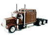 Kenworth W900L Truck Tractor with Sleeper Cab Brown Metallic 1/87 HO Scale Plastic Model Car HO Logistics HL-90002