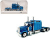 Kenworth W900L Truck Tractor with Sleeper Cab Blue Metallic 1/87 HO Scale Plastic Model Car HO Logistics HL-90006Kenworth W900L Truck Tractor with Sleeper Cab Blue Metallic 1/87 HO Scale Plastic Model Car HO Logistics HL-90006