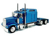 Kenworth W900L Truck Tractor with Sleeper Cab Blue Metallic 1/87 HO Scale Plastic Model Car HO Logistics HL-90006