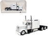 Kenworth W900L Truck Tractor with Sleeper Cab White 1/87 HO Scale Plastic Model Car HO Logistics HL-90007