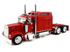 Kenworth W900L Truck Tractor with Sleeper Cab Red 1/87 HO Scale Plastic Model Car HO Logistics HL-90008