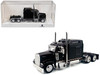 Kenworth W900L Truck Tractor with Sleeper Cab Black 1/87 HO Scale Plastic Model Car HO Logistics HL-90009