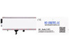 Box Trailer with Reefer White 1/87 HO Scale Plastic Model HO Logistics HL-158