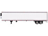 Box Trailer with Reefer White 1/87 HO Scale Plastic Model HO Logistics HL-158