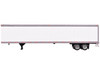 Box Dry Goods Trailer White 1/87 HO Scale Plastic Model HO Logistics HL-159