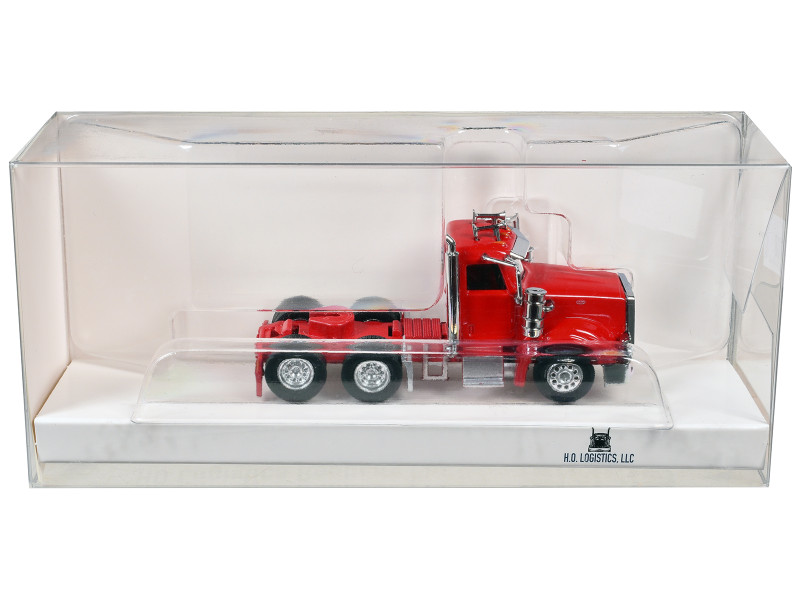 Peterbilt 367 Day Cab Red 1/87 HO Scale Plastic Model Car HO Logistics HL-36708