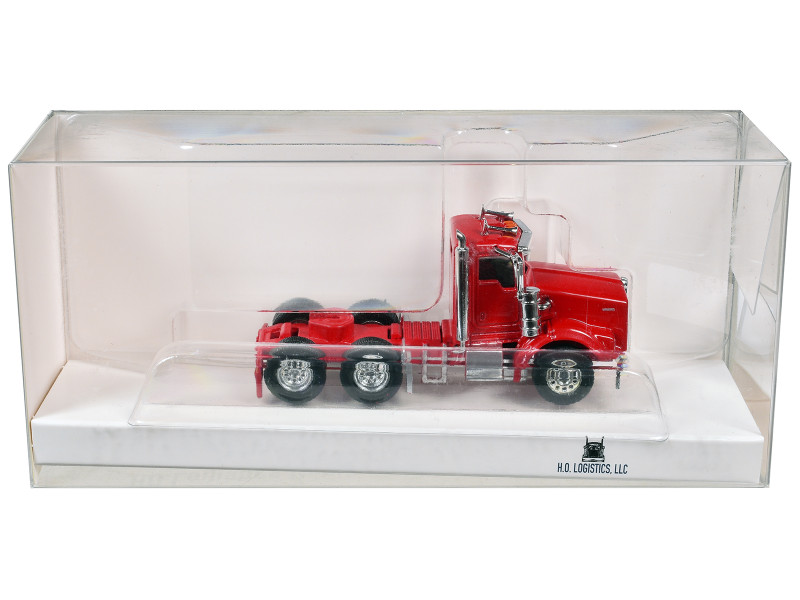 Kenworth T800 Day Cab Red 1/87 HO Scale Plastic Model Car HO Logistics HL-80008