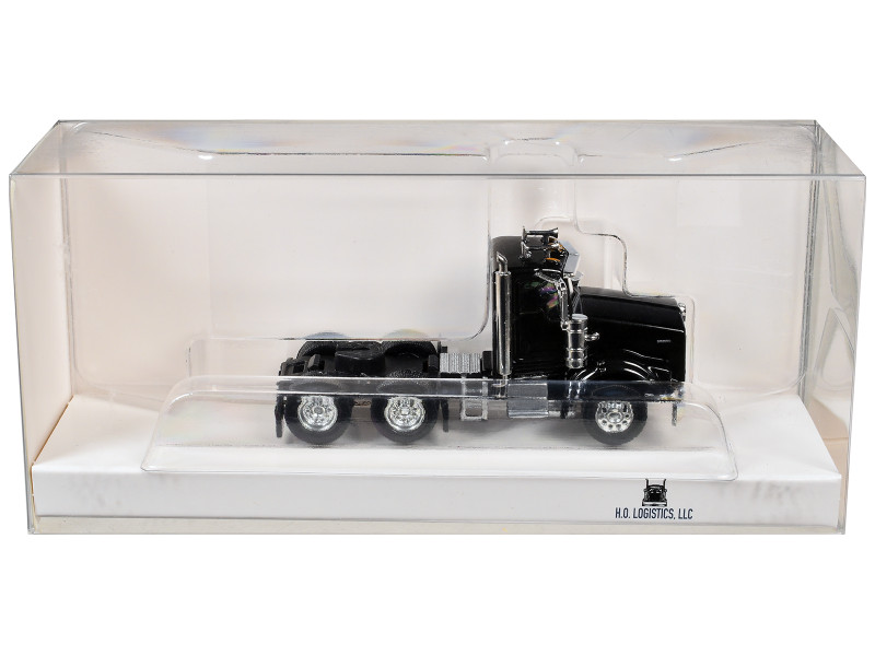 Kenworth T800 Day Cab Black 1/87 HO Scale Plastic Model Car HO Logistics HL-80009